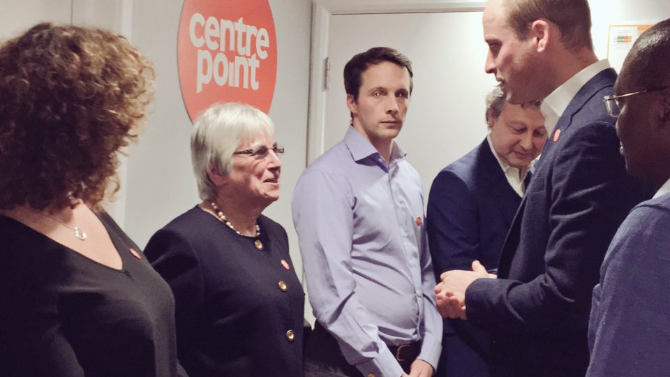 The Duke of Cambridge, Patron, visited Centrepoint Ealing