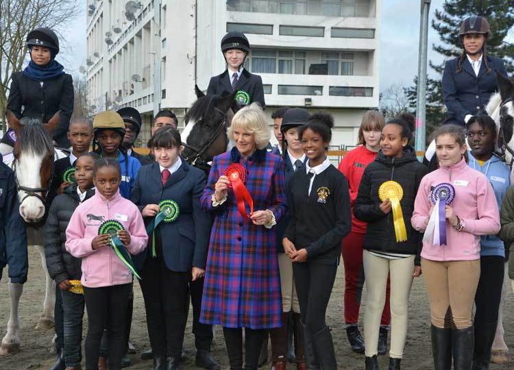 The Duchess of Cornwall, President, this morning visited the Ebony Horse Club