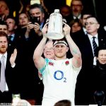 Prince Harry of Wales attended the International Rugby Match between England and Scotland