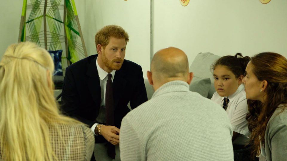 The Duke of Cambridge and Prince Henry of Wales visited the Support4Grenfell Hub