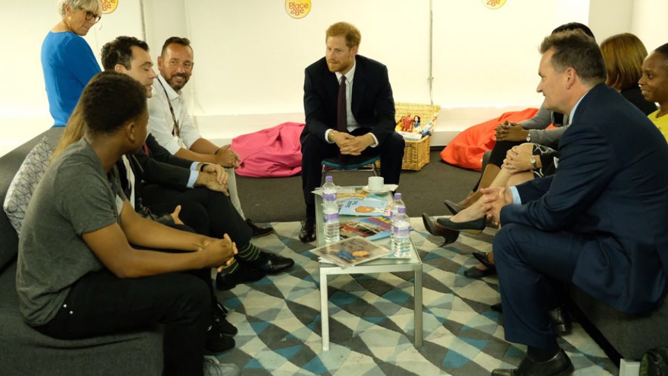 The Duke of Cambridge and Prince Henry of Wales visited the Support4Grenfell Hub