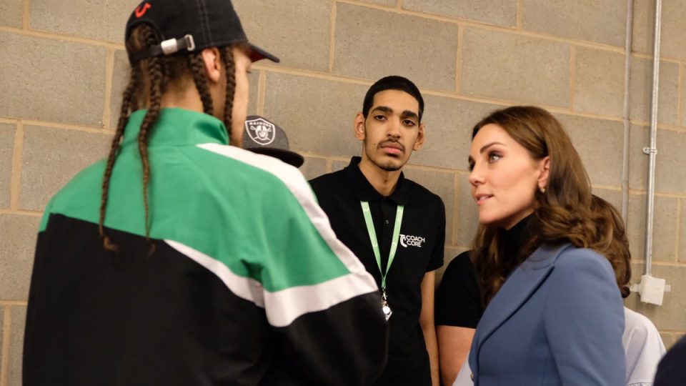 The Duke and Duchess of Cambridge and Prince Harry attend a Graduation Event for Coach Core