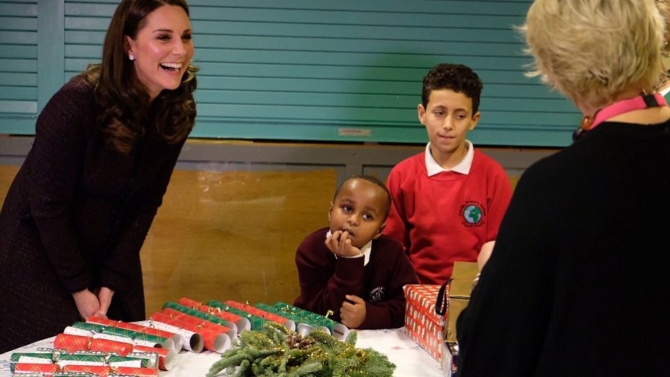 The Duchess of Cambridge vists the Rugby Portobello Trust