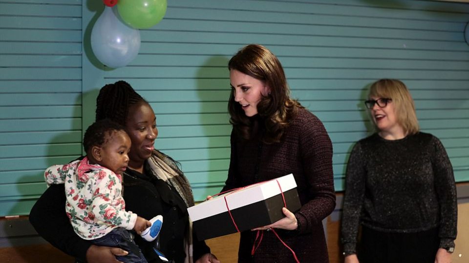 The Duchess of Cambridge vists the Rugby Portobello Trust