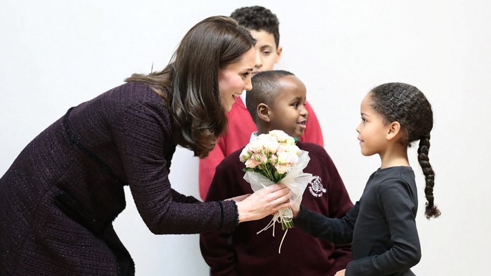 The Duchess of Cambridge vists the Rugby Portobello Trust