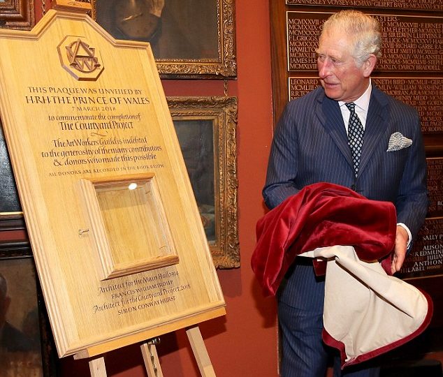 The Prince of Wales visits the Art Workers’ Guild