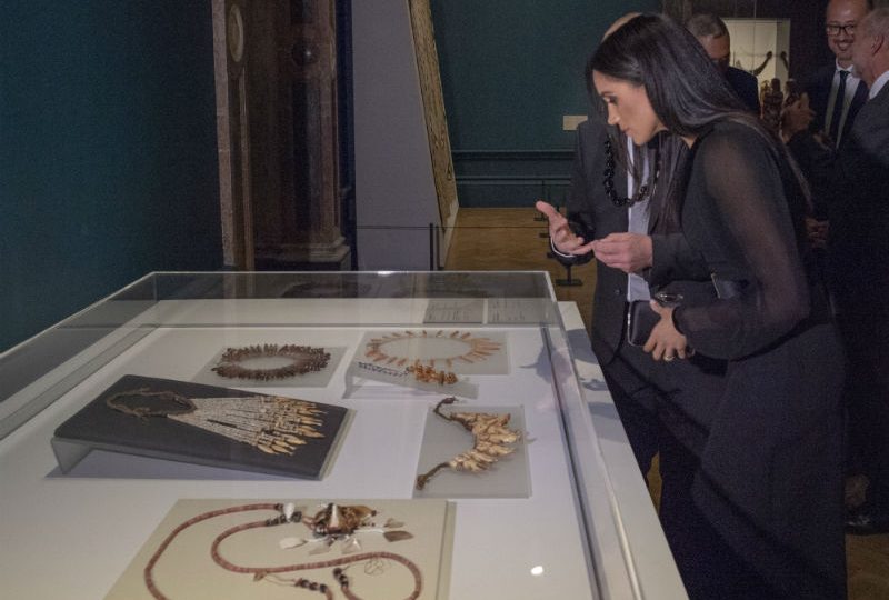 The Duchess of Sussex attends the opening of the “Oceania” Exhibition