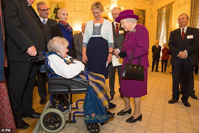 The Queen and The King of Norway attends a reception at the Naval and Military Club