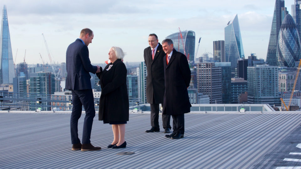 The Duke of Cambridge visits London’s Air Ambulance