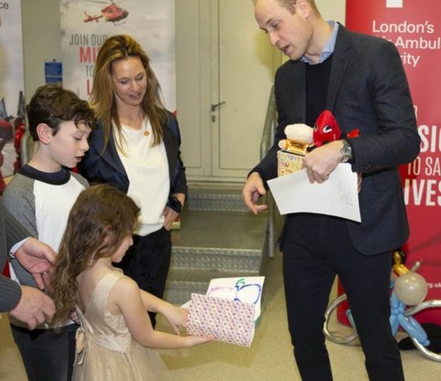 The Duke of Cambridge visits London’s Air Ambulance