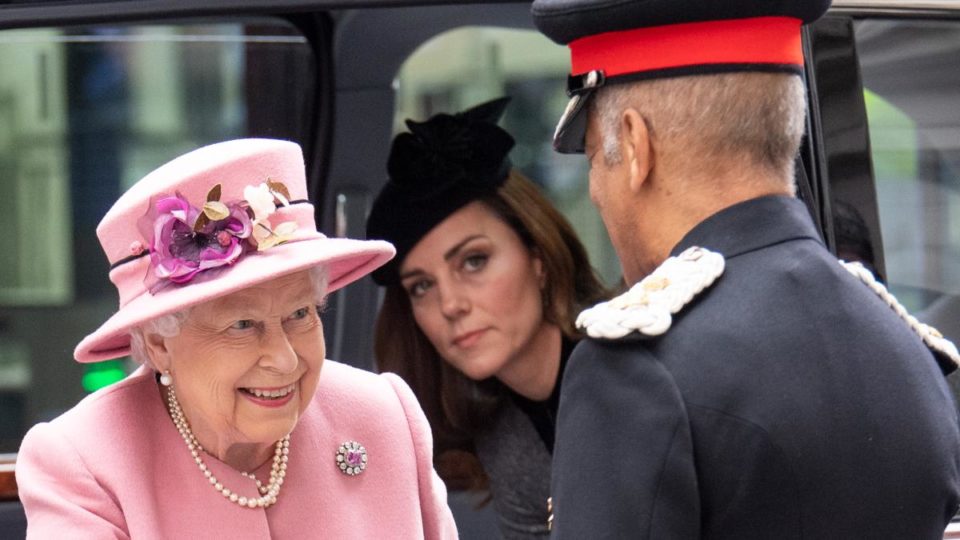 HM the Queen and The Duchess of Cambridge opens Bush House