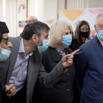 The Prince of Wales visits NHS vaccine pop-up clinic at Jesus House