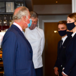 The Duchess of Cornwall visits On Point: Royal Academy of Dance at 100 at the V&A with Dame Darcey Bussell