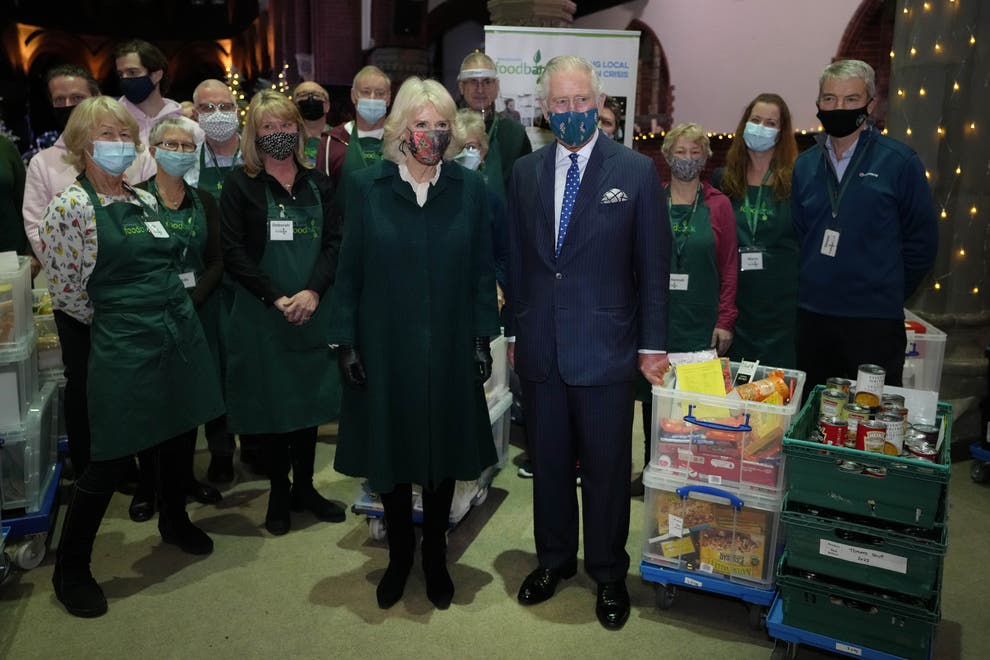 The Prince of Wales and The Duchess of Cornwall visit the Trussell Trust Foodbank