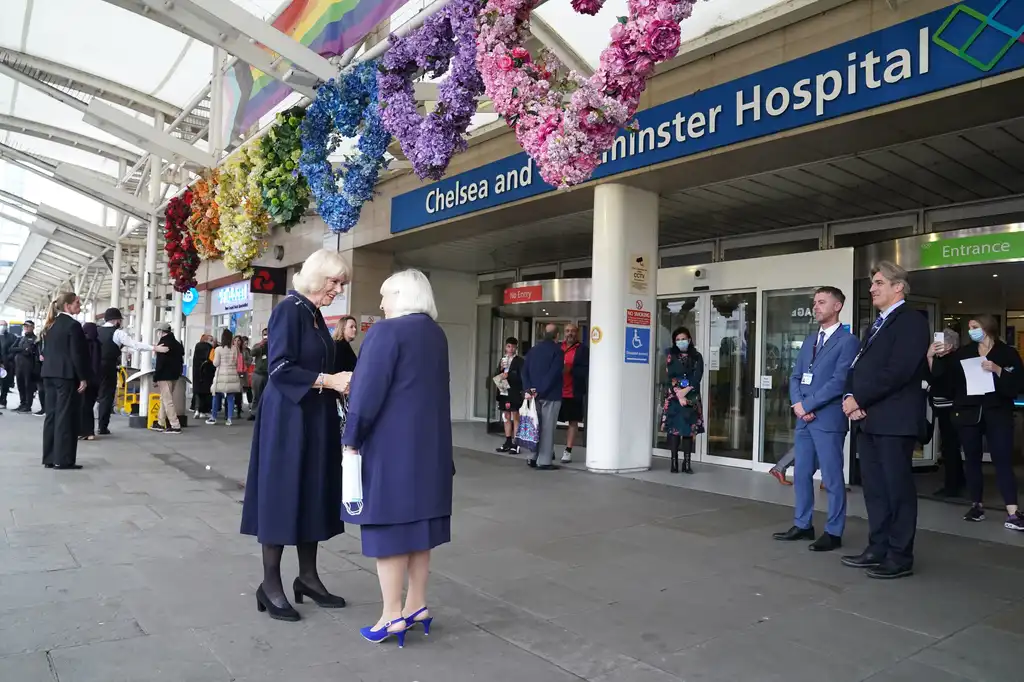 The Queen Consort visits hospital in her first solo engagement