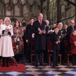 Christmas Carol Service in Westminster Abbey held by the Prince and Princess of Wales